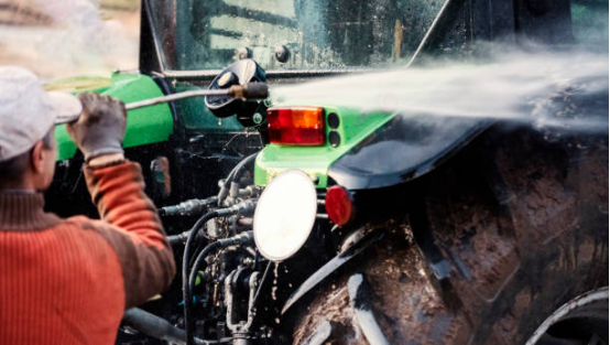 Safe Application of Electric Pressure Washer in Farm Cleaning