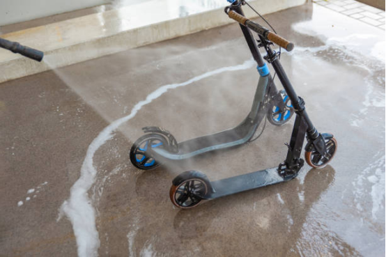 Electric pressure washer washing cart