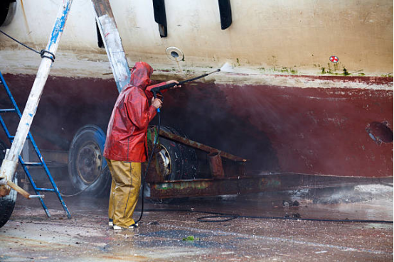 The advent of the electric pressure washer provides boat