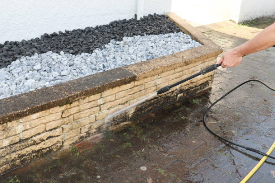 Techniques for cleaning garden stones with an electric pressure washer