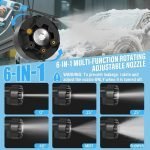 6-in-1 Cordless Car Wash Gun, Brushless Motor, 21V Lithium, Handheld Sprayer3
