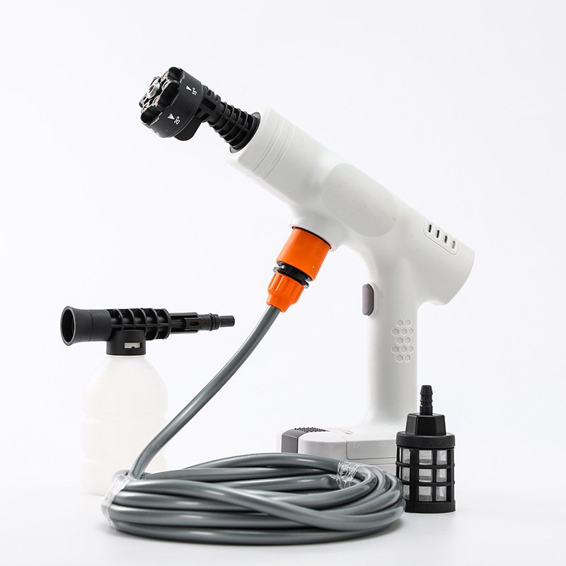 Brushless Cordless Car Wash Gun, 21V Lithium Battery, Portable Handheld Power Sprayer
