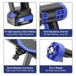 Brushless Cordless Car Wash Gun, 21V Lithium Battery, Portable Handheld Power Sprayer1