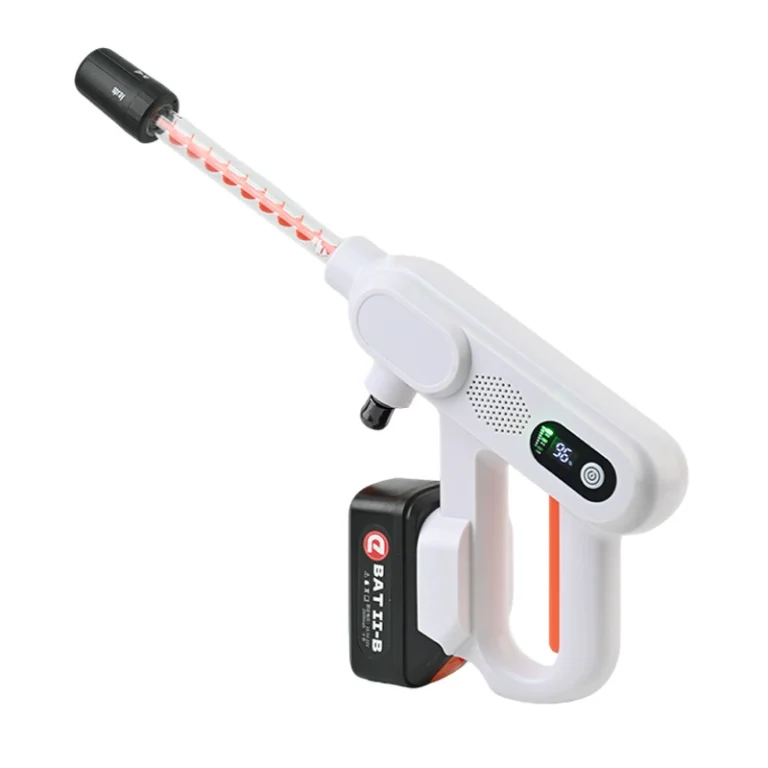 Cordless Car Wash Gun, 21V Lithium Handheld Pressure Sprayer with Hose & Nozzle Kit