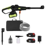 Cordless Car Wash Gun, 21V Lithium Handheld Pressure Sprayer with Hose & Nozzle Kit1