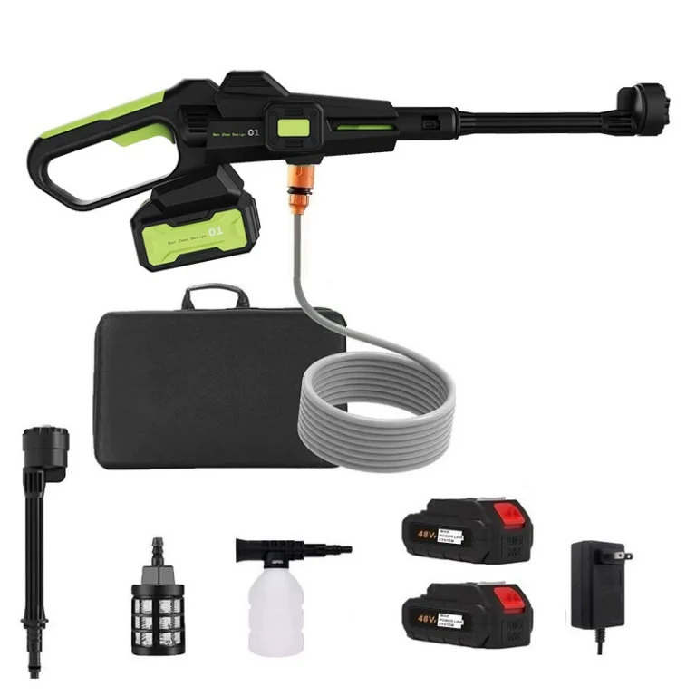 Cordless Car Wash Gun, 21V Lithium Handheld Pressure Sprayer with Hose & Nozzle Kit1