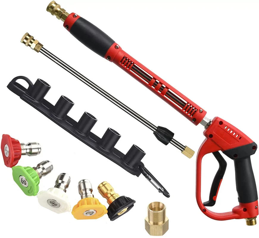 Universal Pressure Washer Spray Gun, M22 Quick Connect Trigger Gun with Nozzle